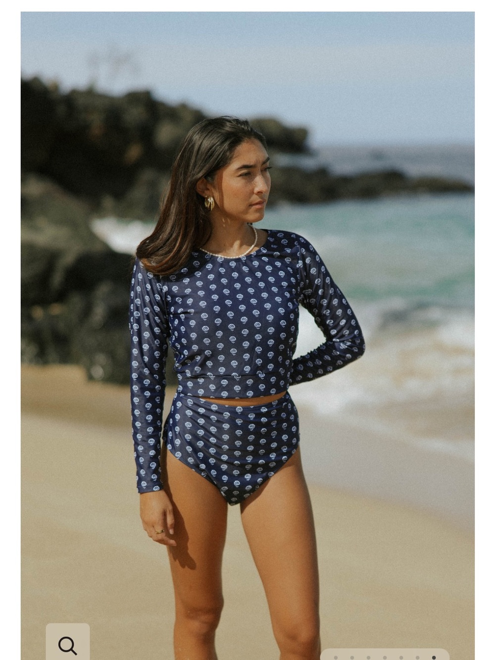 Geode Topanga Long Sleeve Swim Top